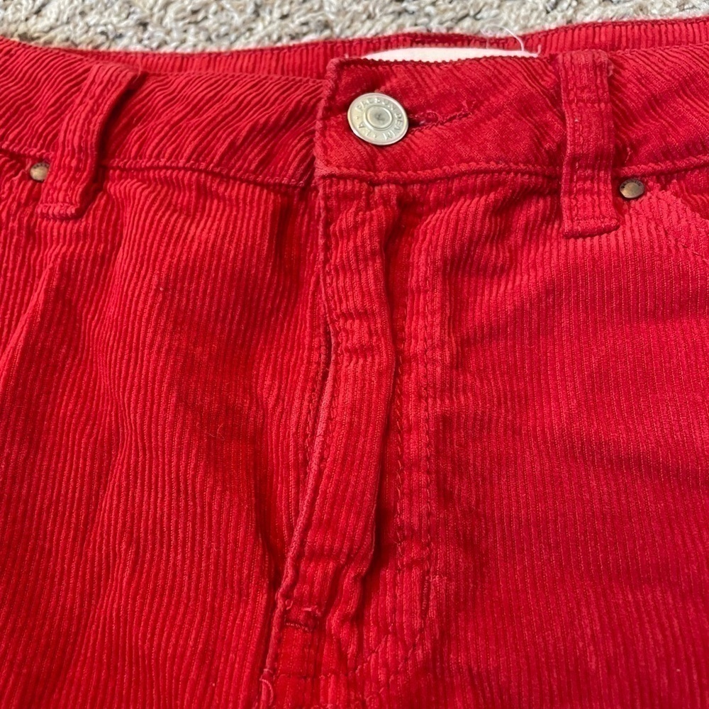 PacSun Red Corduroy Skirt - Picture 2 of 8